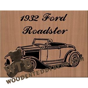 1932 Ford Roadster fretwork scroll saw pattern | The Wooden Teddy Bear