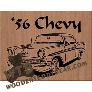 56 Chevy 2 Door Hardtop fretwork scroll saw pattern | The Wooden Teddy Bear