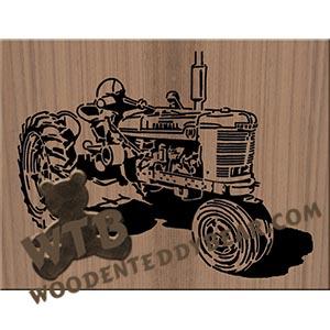 Farmall H fretwork scroll saw pattern | The Wooden Teddy Bear