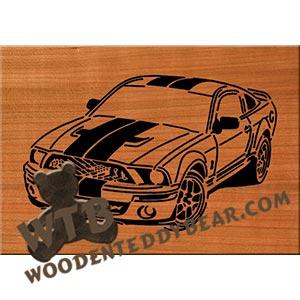 2007 Mustang Shelby GT500 fretwork scroll saw pattern | The Wooden Teddy Bear