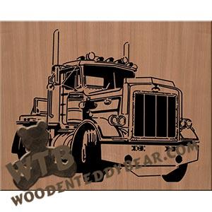 Peterbilt fretwork scroll saw pattern | The Wooden Teddy Bear