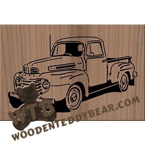 1949 Ford Truck fretwork scroll saw pattern | The Wooden Teddy Bear