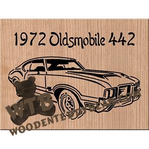 1972 Oldsmobile 442 fretwork scroll saw pattern | The Wooden Teddy Bear