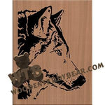 Wolf fretwork scroll saw pattern | The Wooden Teddy Bear