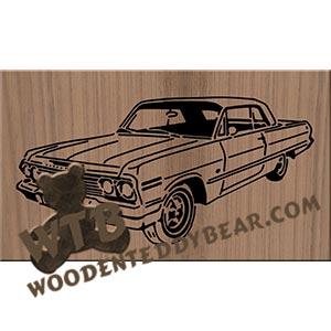 63 Impala SS Convertible fretwork scroll saw pattern | The Wooden Teddy Bear