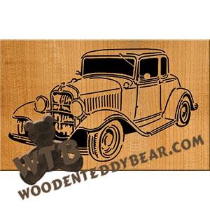 32 Ford 5 Window Coupe fretwork scroll saw pattern | The Wooden Teddy Bear
