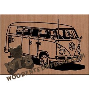 1966 Volkswagen Bus fretwork scroll saw pattern | The Wooden Teddy Bear