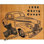 1940 Chevy Coupe fretwork scroll saw pattern | The Wooden Teddy Bear