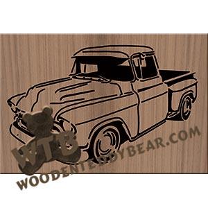 1957 Chevy Pickup fretwork scroll saw pattern | The Wooden Teddy Bear