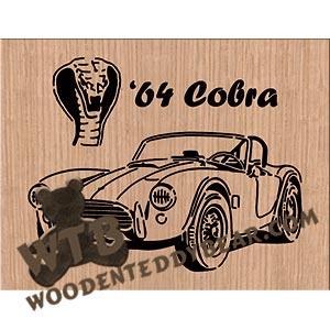 64 Cobra fretwork scroll saw pattern | The Wooden Teddy Bear