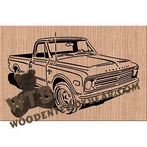 68 Chevy C10 fretwork scroll saw pattern | The Wooden Teddy Bear