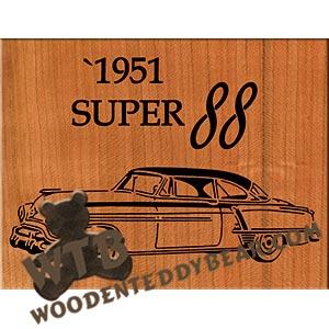 1951 Olds Super 88 fretwork scroll saw pattern | The Wooden Teddy Bear