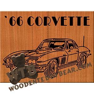 1966 Corvette fretwork scroll saw pattern | The Wooden Teddy Bear