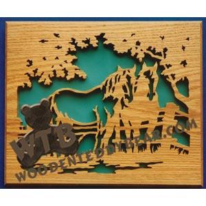 Pair of Horses fretwork scroll saw pattern | The Wooden Teddy Bear