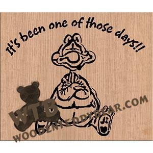 One of Those Days Fretwork Scroll Saw Pattern | The Wooden Teddy Bear