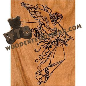 Guardian Angel Fretwork Scroll Saw Pattern | The Wooden Teddy Bear