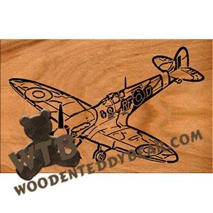 Spitfire Fretwork Scroll Saw Pattern | The Wooden Teddy Bear