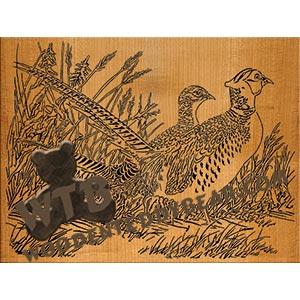 Pair of Pheasants Advanced Fretwork Scroll Saw Pattern | The Wooden Teddy Bear