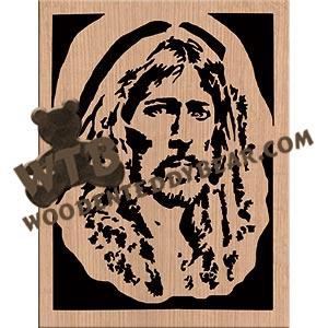 Jesus Christ Fretwork Scroll Saw Pattern | The Wooden Teddy Bear
