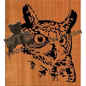 Great Owl Fretwork Scroll Saw Pattern | The Wooden Teddy Bear