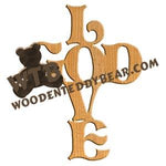 Love God Cross Fretwork Scroll Saw Pattern | The Wooden Teddy Bear