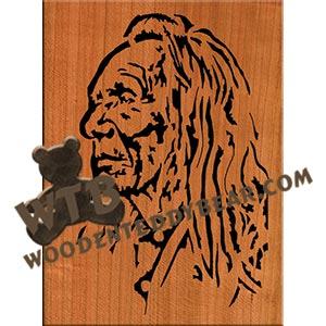 North American Contemplation Fretwork Scroll Saw Pattern | The Wooden Teddy Bear