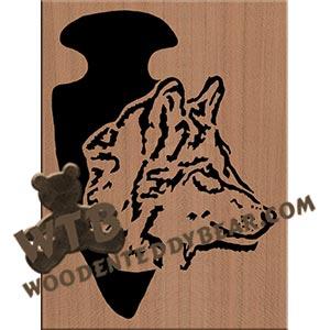 Wolf & Arrowhead Fretwork Scroll Saw Pattern | The Wooden Teddy Bear