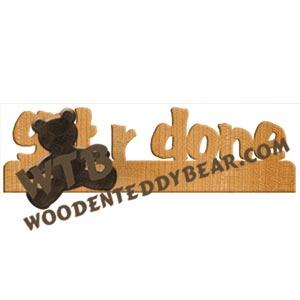 git r done Fretwork Scroll Saw Pattern | The Wooden Teddy Bear