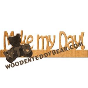 Make my Day Fretwork Scroll Saw Pattern | The Wooden Teddy Bear