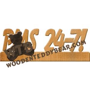 PMS 24-7! Fretwork Scroll Saw Pattern | The Wooden Teddy Bear