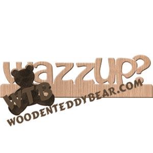 wazzUP? Fretwork Scroll Saw Pattern | The Wooden Teddy Bear