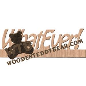 WhatEver! Fretwork Scroll Saw Pattern | The Wooden Teddy Bear