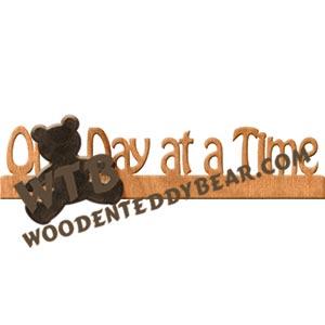 One Day at a Time Fretwork Scroll Saw Pattern | The Wooden Teddy Bear