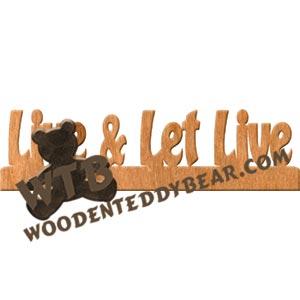 Live and Let Live Fretwork Scroll Saw Pattern | The Wooden Teddy Bear