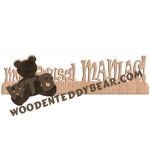 Menopausal Maniac Fretwork Scroll Saw Pattern | The Wooden Teddy Bear