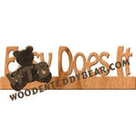 Easy Does It Fretwork Scroll Saw Pattern | The Wooden Teddy Bear