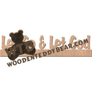 Let Go & Let God Fretwork Scroll Saw Pattern | The Wooden Teddy Bear