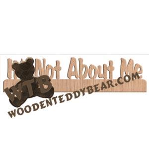 It's Not About Me Fretwork Scroll Saw Pattern | The Wooden Teddy Bear