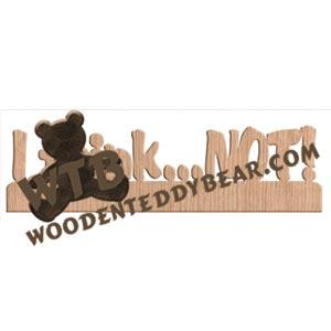 I think...NOT! Fretwork Scroll Saw Pattern | The Wooden Teddy Bear