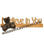 I Believe in You Fretwork Scroll Saw Pattern | The Wooden Teddy Bear