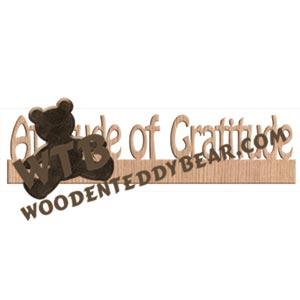Attitude of Gratitude Fretwork Scroll Saw Pattern | The Wooden Teddy Bear