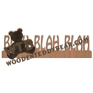 Blah Blah Blah Fretwork Scroll Saw Pattern | The Wooden Teddy Bear