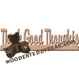 Think Good Thoughts Fretwork Scroll Saw Pattern | The Wooden Teddy Bear