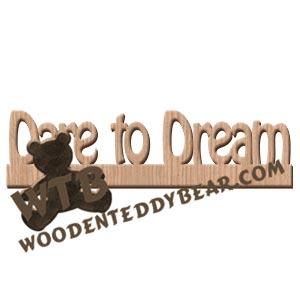 Dare to Dream Fretwork Scroll Saw Pattern | The Wooden Teddy Bear