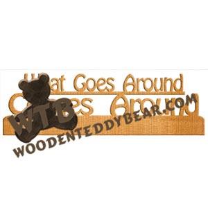 What Goes Around Comes Around Fretwork Scroll Saw Pattern | The Wooden Teddy Bear