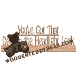 You've Got That Deer In the Headlight Look Fretwork Scroll Saw Pattern | The Wooden Teddy Bear