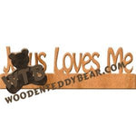 Jesus Loves Me Fretwork Scroll Saw Pattern | The Wooden Teddy Bear