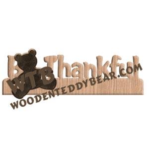 Be Thankful Fretwork Scroll Saw Pattern | The Wooden Teddy Bear