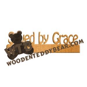 Saved by Grace Fretwork Scroll Saw Pattern | The Wooden Teddy Bear