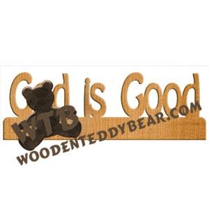 God is Good Fretwork Scroll Saw Pattern | The Wooden Teddy Bear